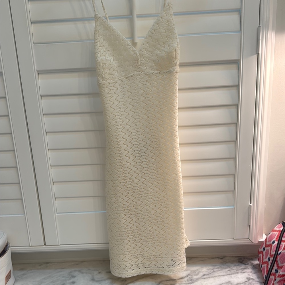 Cream mini dress